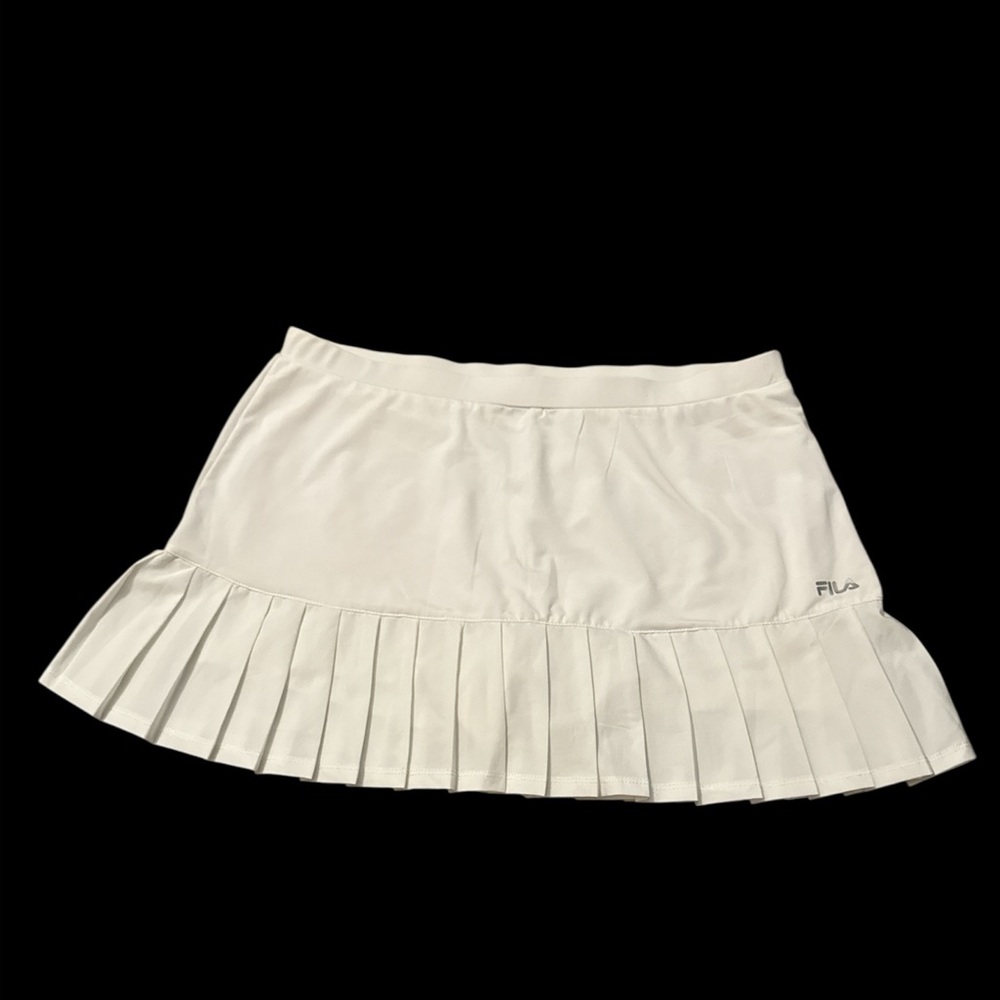 Fila Women's White Pleated Mini Skirt